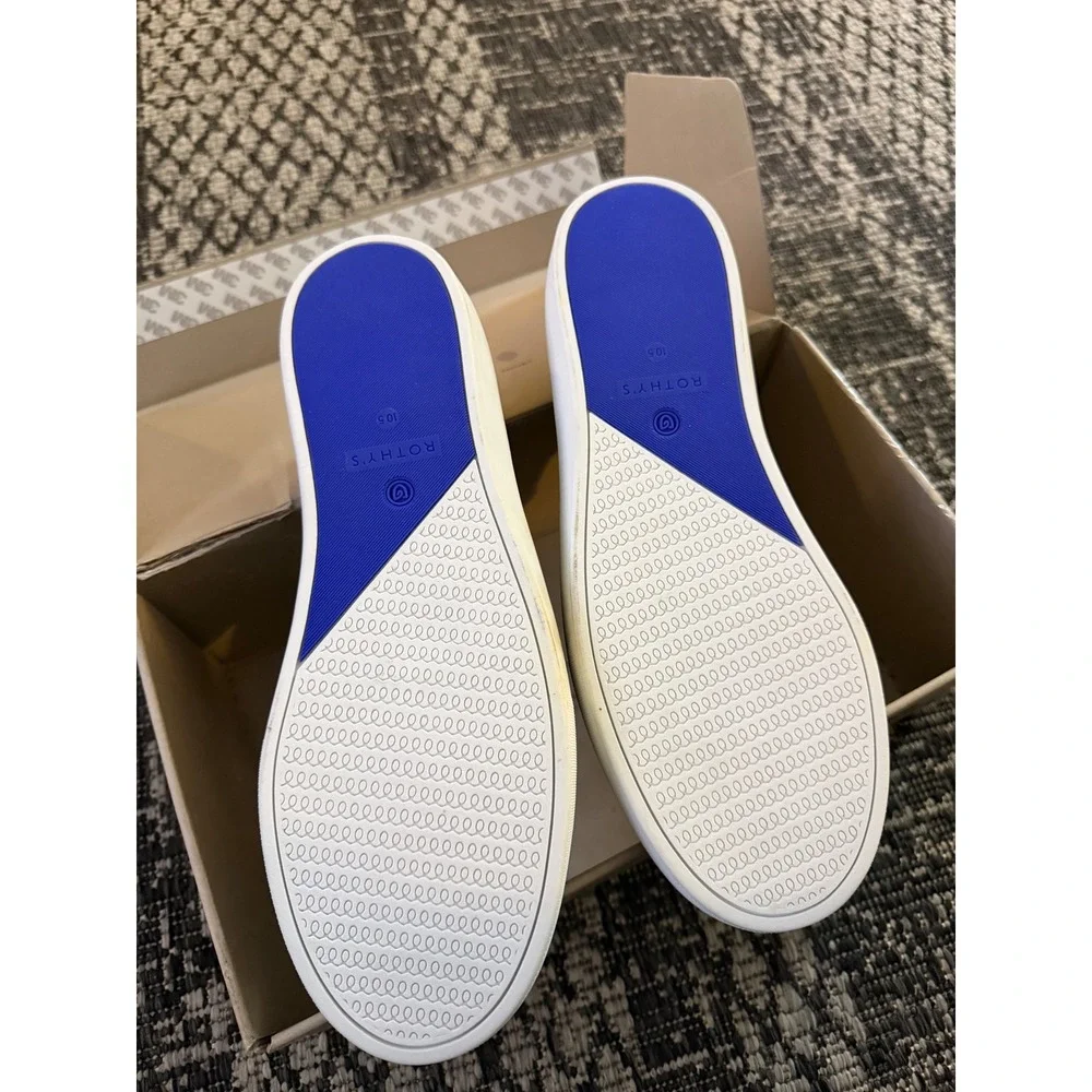 Rothys NIB The Sneaker Maritime Gradient Navy White Slip On Shoes Womens 10.5